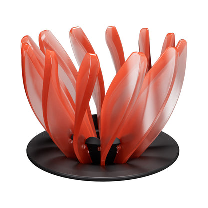 V60 Pour Over Coffee Dripper - Heat Resistant Brew Filter Cone - Orange(Black Base)