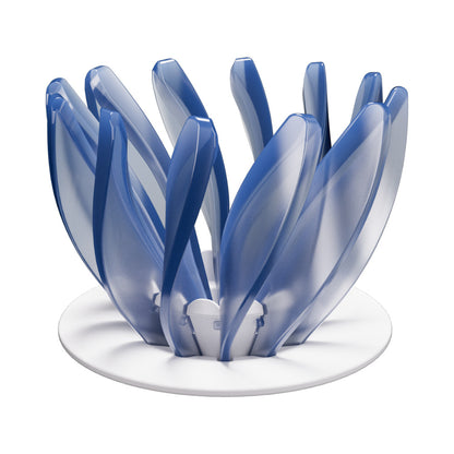 V60 Pour Over Coffee Dripper - Heat Resistant Brew Filter Cone - Blue(White Base)