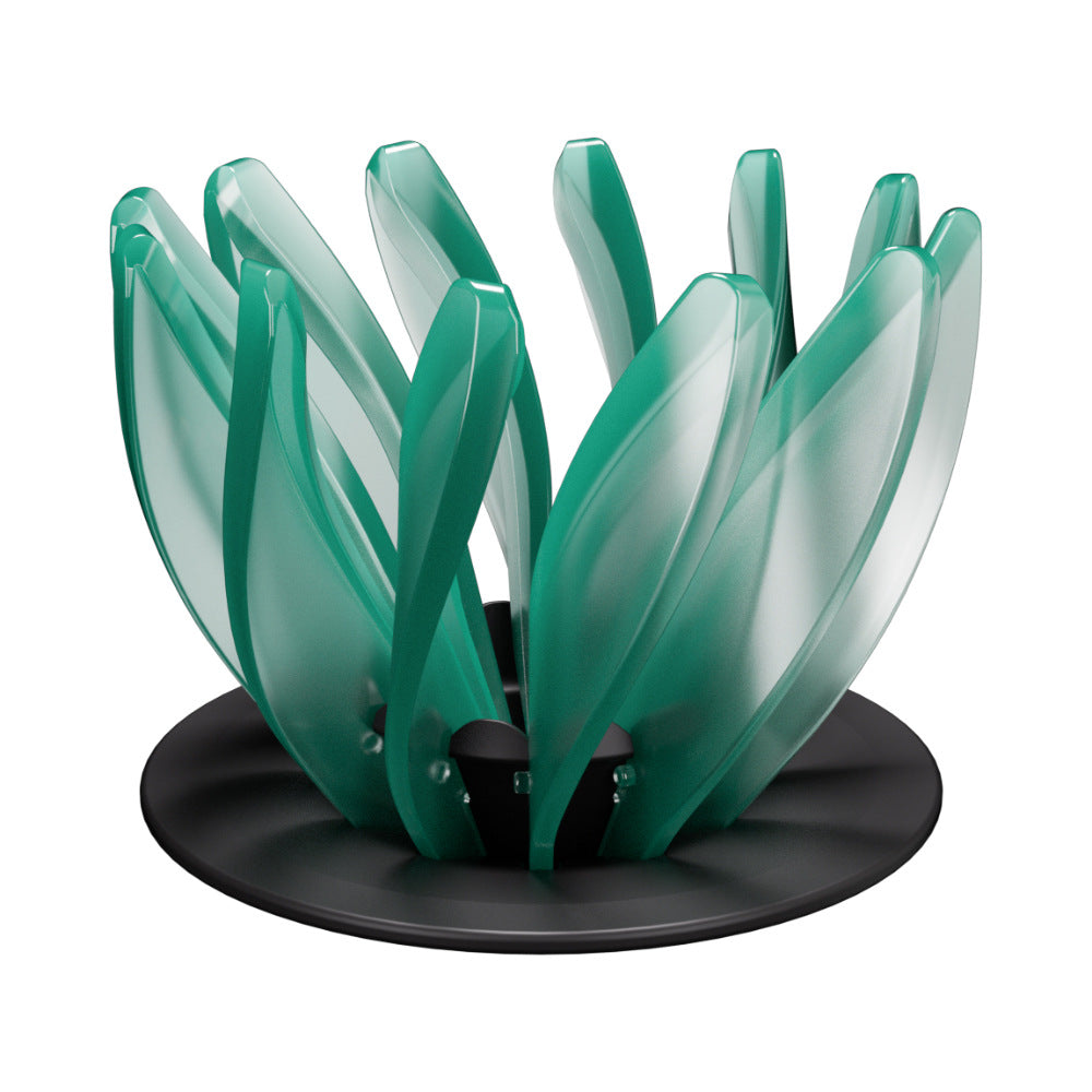 V60 Pour Over Coffee Dripper - Heat Resistant Brew Filter Cone - Green(Black  Base)