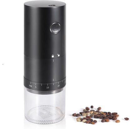 Portable Electric Coffee Grinder - 1500mAh Battery, 30-Mesh Fine Grind, USB-C Charging